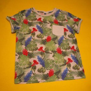 H&M TROPICAL POCKET TEE